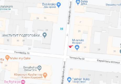 Ситилайт B в Одессе, 1.8x1.2  Рішельєвська вул., 23 схема