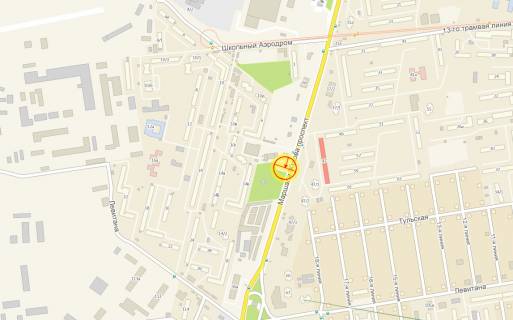 Билборд B в Одессе пр-т Небесной Сотни №47/3 В схема