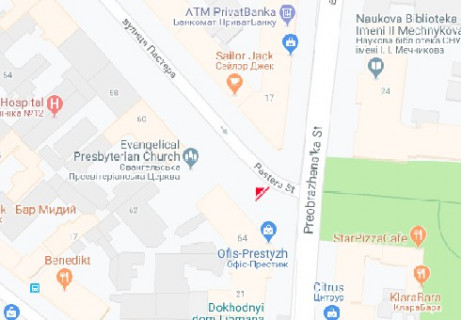 Скроллер A в Одессе, 2.32x3.14  Пастера вул. №64 А2 - 465550 схема
