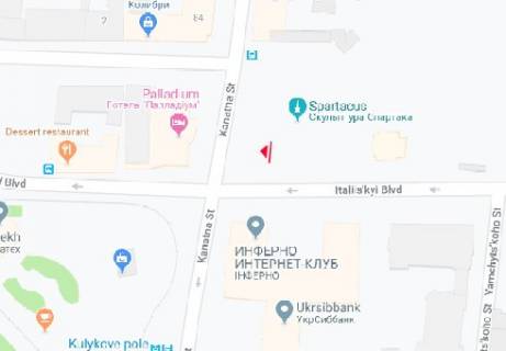 Скролер, Скрол B у Одесі, 2.32x3.14  Італійський б-р. - Канатна вул., 79/1 B - 465528 схема