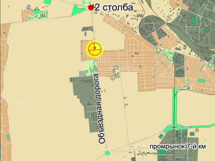 Білборд, Бігборд (Борд)  A у Одесі сел. Авангард А схема