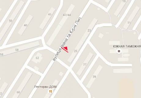 Білборд, Бігборд (Борд)  B у Одесі, 3x6  Івана та Юрія Лип вул., 25 схема