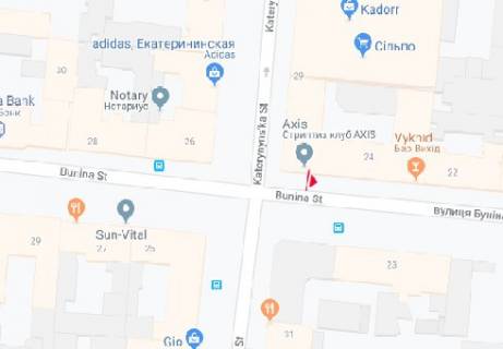 Сiтiлайт B у Одесі, 1.8x1.2  Буніна вул., 24 B схема