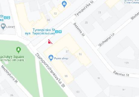 Сiтiлайт A у Одесі, 1.8x1.2  Тираспольська вул., 37 схема