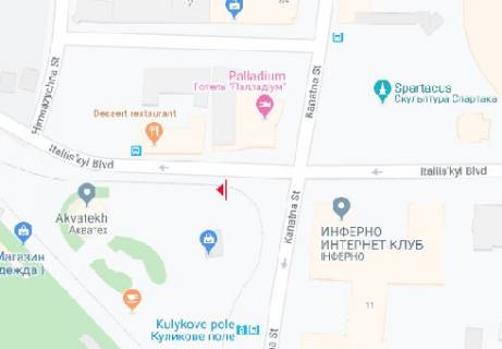 Ситилайт B в Одессе, 1.8x1.2  Італійський бульвар - Куликове поле ул. В схема