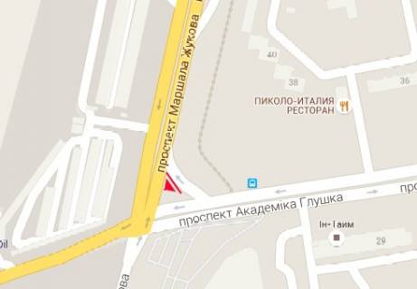 Білборд, Бігборд (Борд)  A у Одесі, 3x6  Небесної Сотні пр. - Академіка Глушка пр., 40 схема