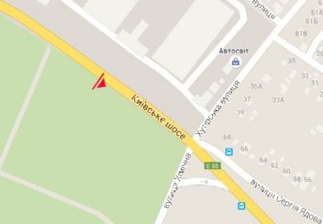 Билборд B в Одессе, 3x6  Київське шосе, 2 навпроти схема