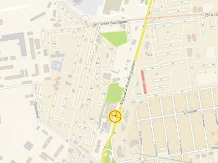 Билборд B в Одессе, 3x6  Небесної Сотні пр. (колиш. Жукова пр.), 47/1, біля "Сільпо", з центру схема