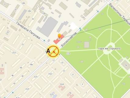 Билборд A в Одессе, 3x6  Петрова вул. - Космонавтів вул., 36 схема