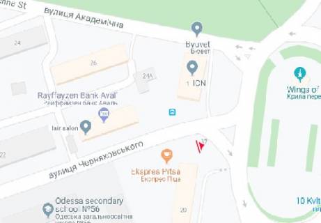 Призма A в Одессе, 3x6  10-го Квітня - Черняховського вул. ліва - 465434 схема