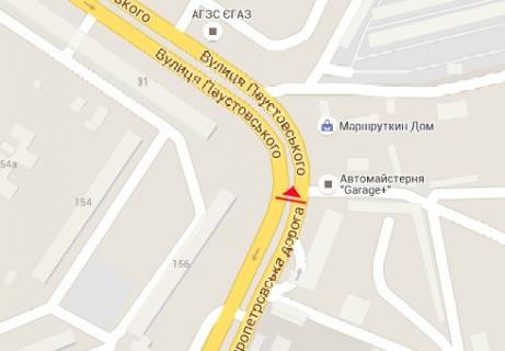 Билборд A в Одессе, 3x6  Семена Палія вул. - Паустовського вул., 31 схема