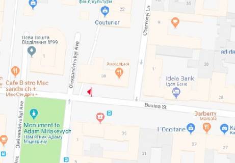 Скроллер A в Одессе, 3x1.5  Буніна вул.- Олександрівський просп. А2 - 465453 схема