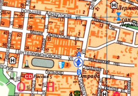 Скролер, Скрол A у Одесі, 2.32x3.14  Леонтовича (Бєлінського) вул. - Пантелеймонівська вул., 3 - 472609 схема