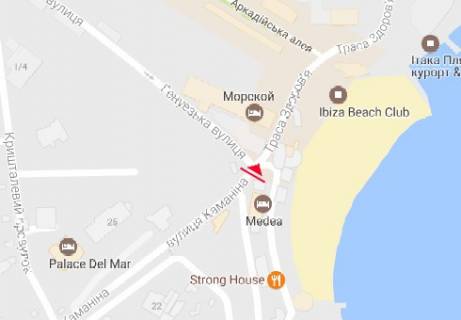 Ситилайт B в Одессе, 1.8x1.2  Центральна алея пляжу "Аркадія" (схема32) схема