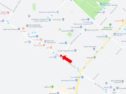 Білборд, Бігборд (Борд)  A у Одесі, 3x6  Інглезі вул. (колиш. 25-Чапаєвської дивізії вул.) - вул. Варненська, в сторону вул. Академіка Філатова схема