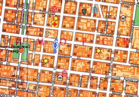 Сiтiлайт B у Одесі, 1.8x1.2  Рішельєвська вул., 46 B схема