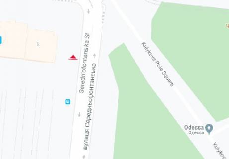 Сiтiлайт A у Одесі, 1.8x1.2  Залізничний вокзал, швидкісна 2 А, зупинка схема