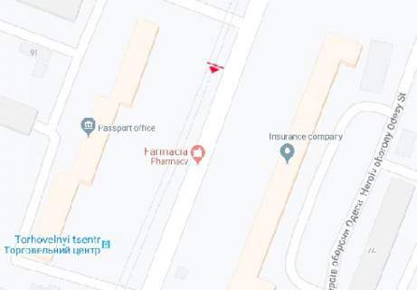 Билборд B в Одессе, 3x6  Добровольського пр., 89 схема