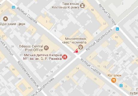 Ситилайт A в Одессе, 1.8x1.2  Садова вул., 11 А схема