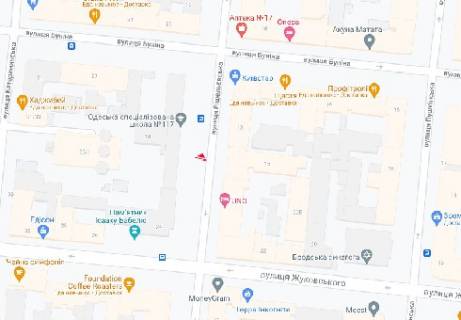 Видеоборд A у Одесі, 2.32x3.14  Рішельєвська вул., 20 - Буніна вул., (розширення 480х336) - 499101 схема