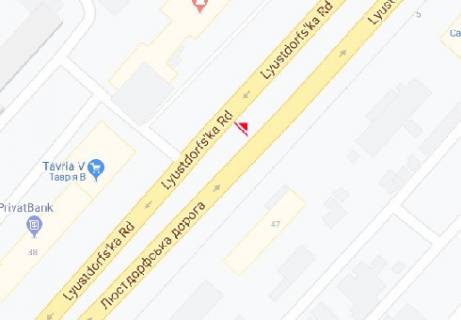 Білборд, Бігборд (Борд)  B у Одесі, 3x6  Люстдорфська дорога, 86 схема