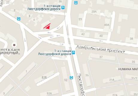 Билборд + в Одессе, 3x6  Люстдорфська дорога, 36а схема