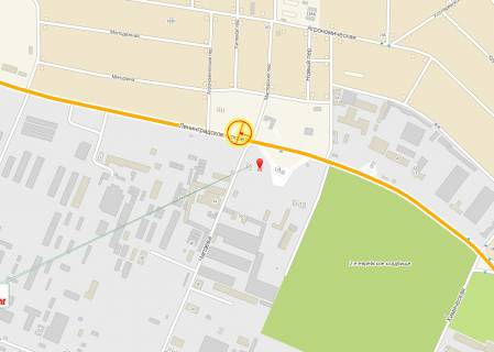 Білборд, Бігборд (Борд)  A у Одесі Київське шосе №7 В схема