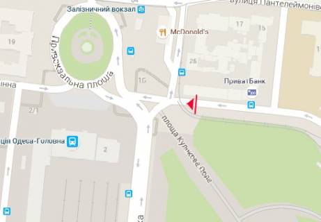 Ситилайт B в Одессе, 1.8x1.2  Італійський б-р., 8 схема
