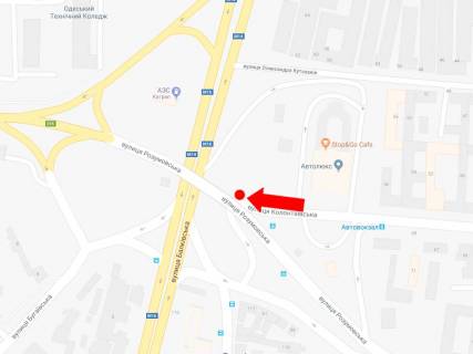 Билборд A в Одессе, 3x6  Розумовська вул. / Колонтаївська вул., біля Центрального автовокзалу, з центру схема