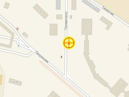 Білборд, Бігборд (Борд)  B у Одесі, 3x6  Посмітного вул., 2 схема