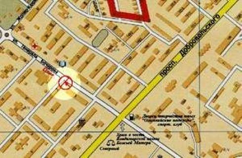 Білборд, Бігборд (Борд)  B у Одесі, 3x6  Бочарова вул., 19 схема