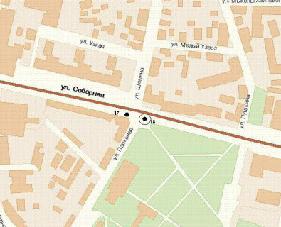 Бэклайт A в Ровно, 1.2x1.8  Соборна вул., 13 (№2) схема