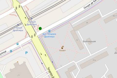 Билборд B в Киеве, 3x6  Оноре де Бальзака вул.,  38 напроти  схема