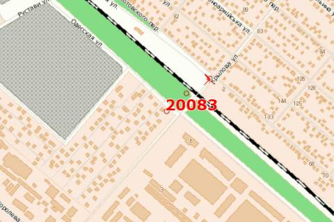 Билборд A в Черкассах, 3x6  Сумгаїтська вул. - Золотоніське шосе схема