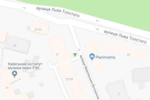 Ситилайт B в Киеве, 1.2x1.8  Микільсько-Ботанічна вул., 31 схема