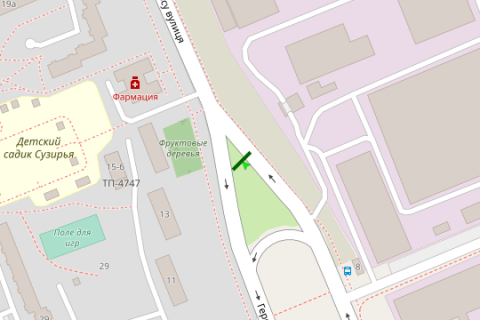 Билборд A в Васильевке, 3x6  Героїв космосу вул., 15 схема