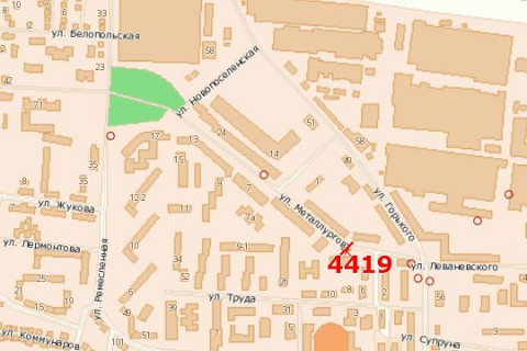 Билборд B в Васильевке, 3x6  Металургів вул., 6 схема