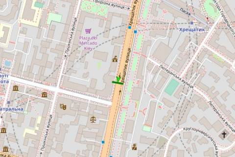 Скроллер A в Киеве, 1.2x1.8  Хрещатик вул., 38 (ЦУМ) №1  - 272651 схема