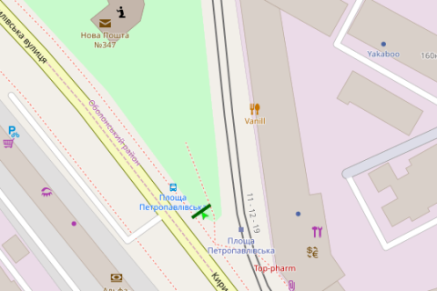 Призма A в Киеве, 3x6  Кирилівська вул., 160 - 661029 схема