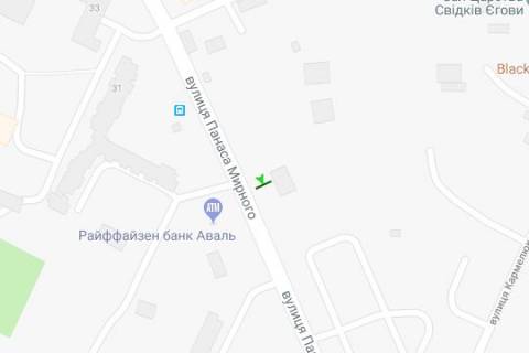 Билборд B в Васильевке, 3x6  Панаса Мирного вул., 21 схема