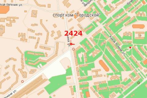 Билборд B в Ровно, 3x6  вул. Богоявленська (Черняка). - Шухевича Романа вул. схема