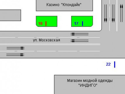 Бэклайт B в Житомире, 1.2x1.8  Київська вул., 93 схема