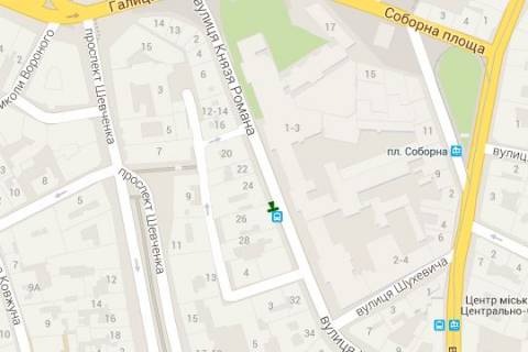 Нестандарт A в Львове, 1.2x1.8  Князя Романа вул., 26 схема