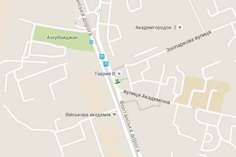 Сiтiлайт B у Одесі, 1.2x1.8  Фонтанська дорога, 19 - Сергія Варламова вул. (Піонерська вул.) схема