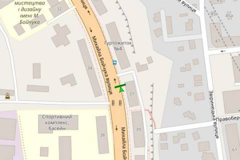 Скроллер A в Киеве, 2.3x3.14  Михайла Бойчука вул. (Кіквідзе вул.), 37 - 273278 схема