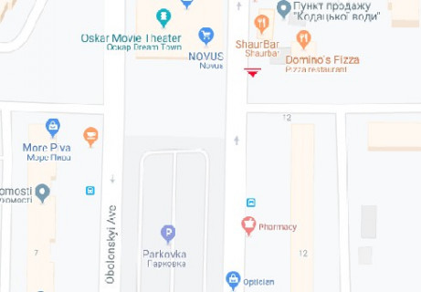 Призма A в Киеве, 3x6  Оболонський просп., 14 - 662982 схема