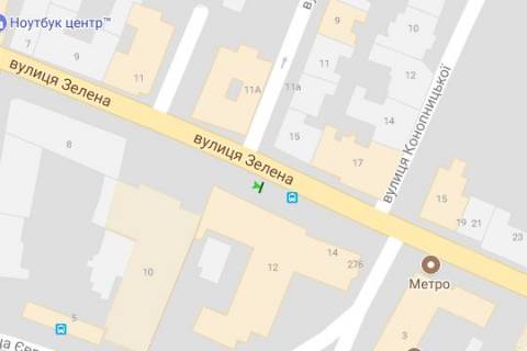 Нестандарт A в Львове, 1.2x1.8  Зелена вул., 12 схема