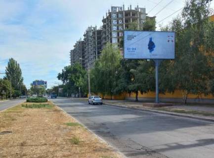 Билборд A в Запорожье, 3x6  Бородинська вул., 20б - Ладозька вул. фото 1