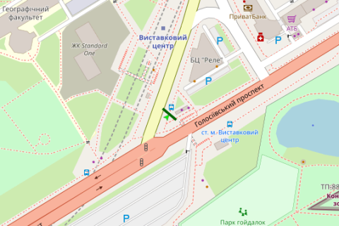 Видеоборд A у Києві, 4x8  Голосіївський просп. - Васильківська вул., (розширення 768х384) - 472368 схема