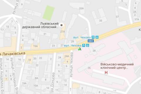 Нестандарт A у Львові, 1.2x1.8  Личаківська вул., 28 схема